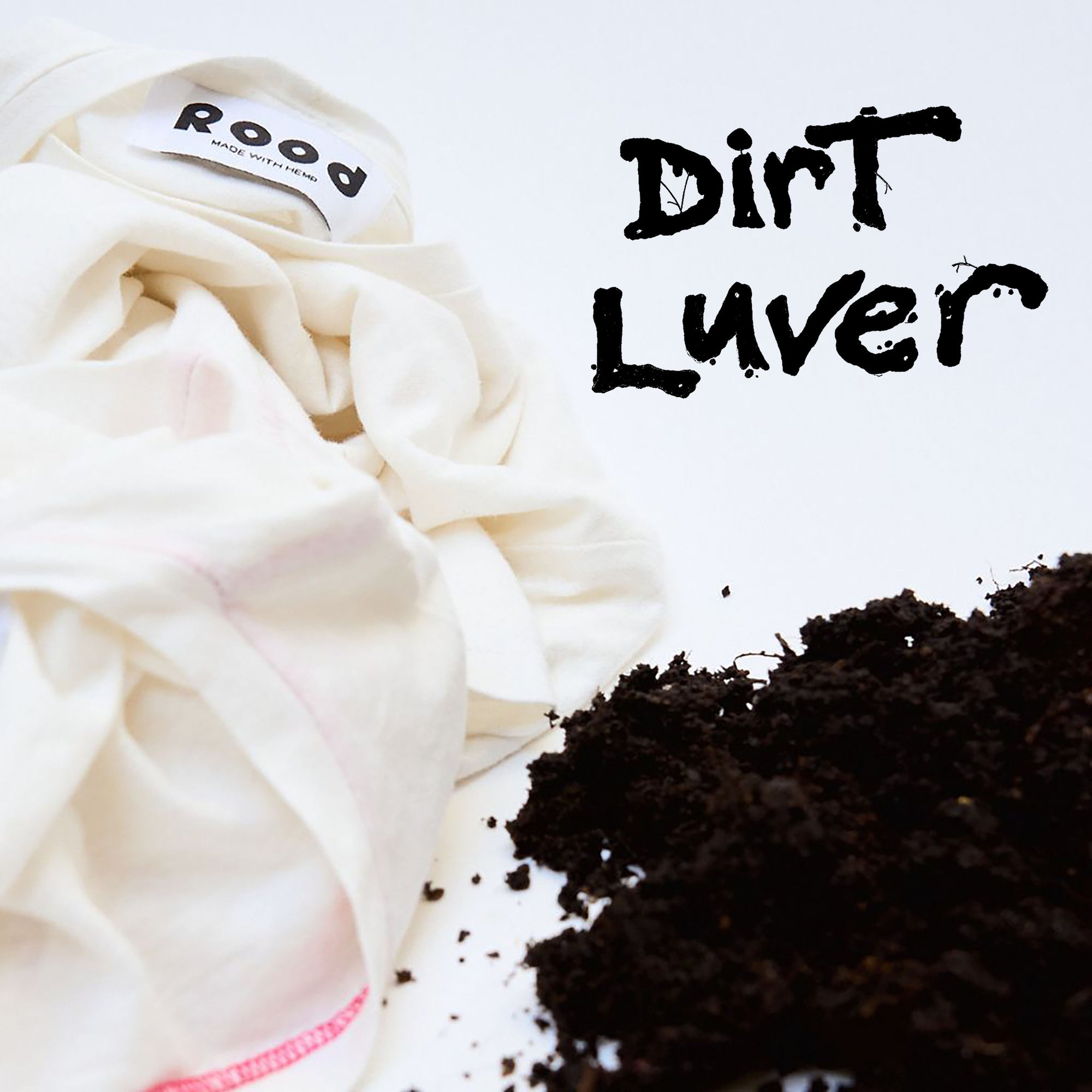 Rood T-Shirt. Dirt Luver